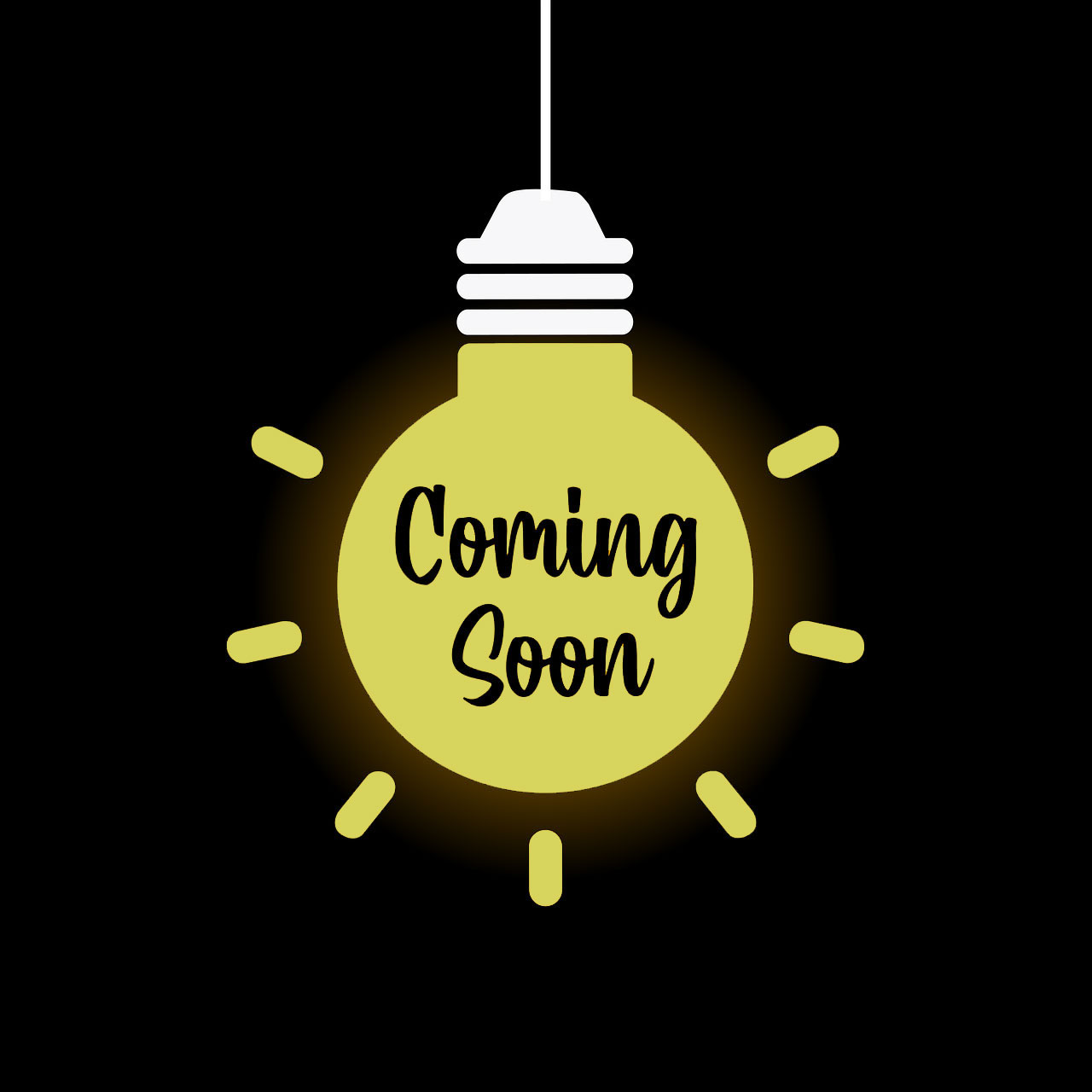 coming soon lightbulb image